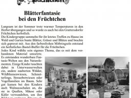 Beitrag im Gemeindeblatt Dezember/ Januar 2024